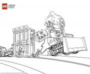 Printable Lego city catch the crooks coloring pages