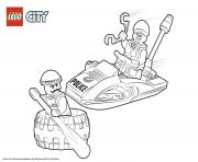 Printable Lego City Police Tire Escape coloring pages