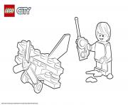 Printable Lego City Small Plane coloring pages