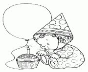 Printable baby first birthday coloring pages