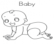 Printable Baby Cute Family coloring pages