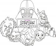 Printable angry birds star wars 8 coloring pages