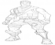Printable fortnite default skin coloring page male coloring pages