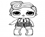 Printable lol doll funky qt coloring pages