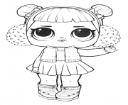 Printable lol surprise doll snow angel coloring pages