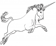 classic unicorn coloring pages