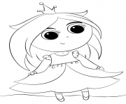 Printable cute little princess coloring pages