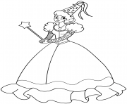 Printable fairy dream girl coloring pages
