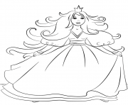Printable gorgeous princess coloring pages