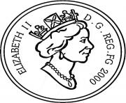 Printable Elizabeth II united kingdom coloring pages