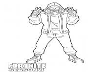 Printable Mezmer from Fortnite Season 8 coloring pages