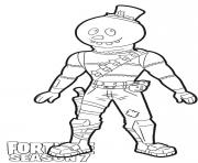 Printable Slushy Soldier skin from Fortnite Season 7 coloring pages