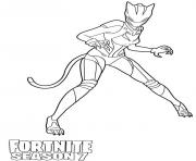 Printable Lynx Max from Fortnite Season 7 coloring pages