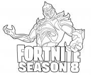Printable Ruin and Season 8 logo Fortnite coloring pages