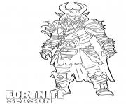 Printable Ragnarok skin from Fortnite coloring pages