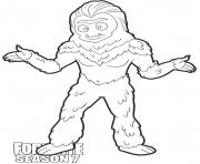 Printable Trog skin from Fortnite Season 7 coloring pages
