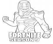 Printable Vendetta skin from Fortnite Season 9 coloring pages
