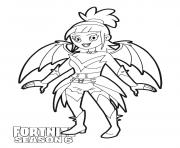 Printable Dusk skin from Fortnite Season 6 coloring pages