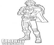 Printable Visitor skin from Fortnite Season 4 coloring pages