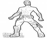 Printable Psycho Bandit Fortnite season 10 coloring pages