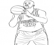 Printable shaquille oneal coloring pages