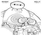 Printable bb 8 wall e and c 3po baymax disney star wars coloring pages
