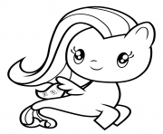 Printable Sea Pony Fluttershy coloring pages