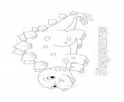 Printable dinosaur cute stegosaurus for kids coloring pages
