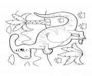 dinosaur cartoon parasaurolophus ferns