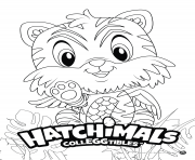 Printable Hatchimals Tigrette coloring pages