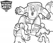Printable Transformers Rescue Bots Working coloring pages