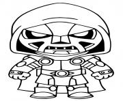 Printable Doctor Doom Fortnite coloring pages