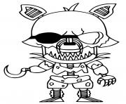 Printable Grim Foxy coloring pages