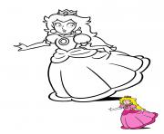 Printable Princess Peach coloring pages