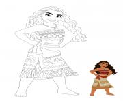 Printable Princess Moana coloring pages