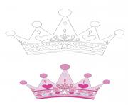 Printable Princess Crown coloring pages