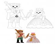Printable Playmobil Prince and Princess coloring pages