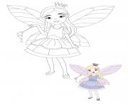 Printable Fairy Princess coloring pages