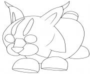 Printable Adopt Me Wildcat coloring pages