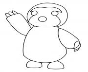 Printable Roblox Adopt Me Sloth coloring pages
