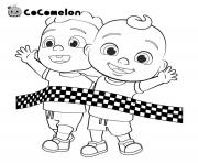 Printable cody and jay winner of the competition coloring pages