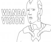 Printable vision official member of the avengers coloring pages