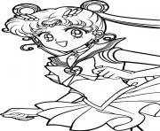 Printable sailor moon cute girl manga coloring pages