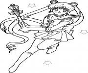 Printable Sailor Moon Queen coloring pages