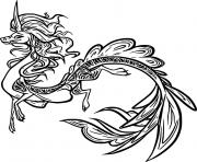 Printable Beautiful Sisu Dragon coloring pages
