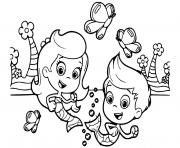 Printable gil molly bubble guppies coloring pages