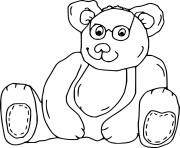 Printable Bear with Glasses coloring pages