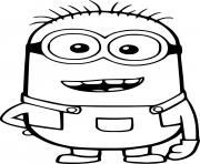 Printable Happy Phil Minion coloring pages
