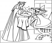 Printable Merryweather Cast a Spell on Aurora coloring pages
