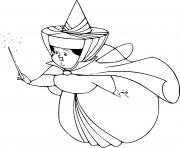 Printable Merryweather Elderly Fairy coloring pages